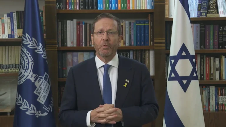 הנשיא צחק הרצוג - צילום מסך סרטון רקמת חיים